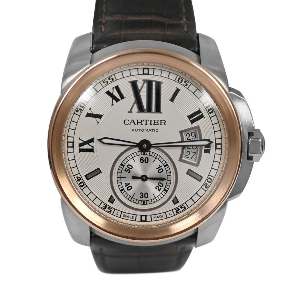 Sale! Cartier 42mm Rose Gold Automatic Watch With Box & Cards!!!!